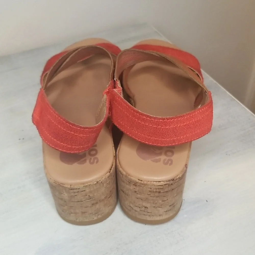 Sorel Cameron Wedge Sandals SZ 5.5 - Picture 3 of 7